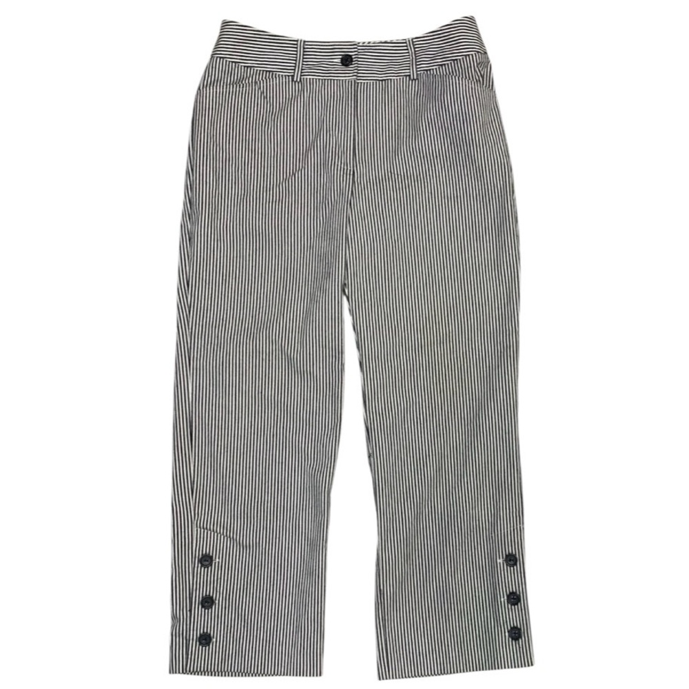 Chapter One Striped Sailor Cropped Ankle Pants Size 4